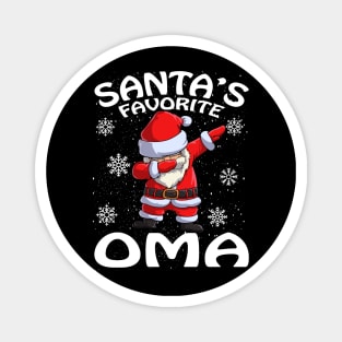 Santas Favorite Oma Christmas Magnet